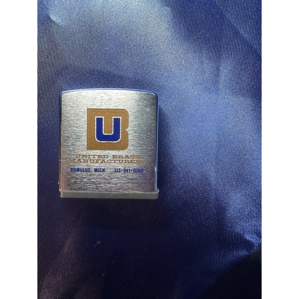 Vintage United Brass Manufacturers Zippo 77" Mini Measuring Tape
